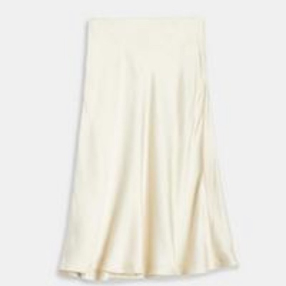 Theory Hammered Viscose Faux Wrap Skirt